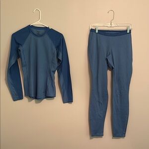 Patagonia Blue Capilene Midweight Set